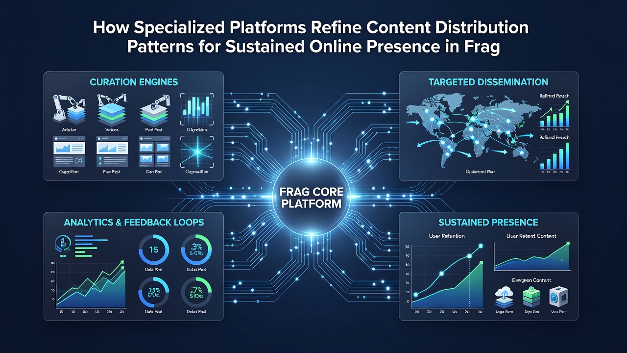 Content distribution dashboard showing refined patterns across multiple audience segments