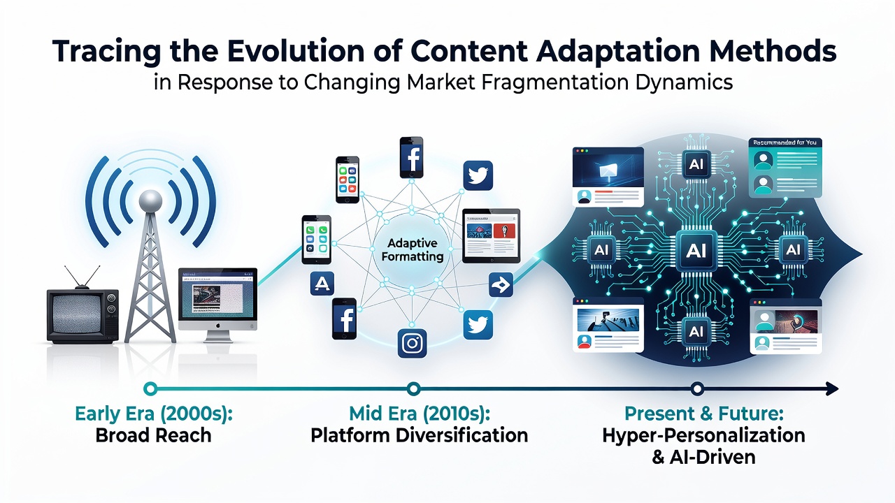 Tracing the Evolution of Content Adaptation Methods in Response to Changing Market Fragmentation Dynamics